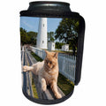 3dRose Danita Delimont - Cats - Ocracoke Island Light Station, Outer Banks, North Carolina, USA. - Can Cooler Bottle Wrap (cc_259813)