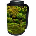 3dRose Danita Delimont - gardens - Green pond and foliage of a Garden, Portland, Oregon - Can Cooler Bottle Wrap (cc_259922)