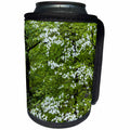 3dRose Danita Delimont - Flowers - Pennsylvania, Wayne. Blooming dogwood trees in spring garden. - Can Cooler Bottle Wrap (cc_259941)
