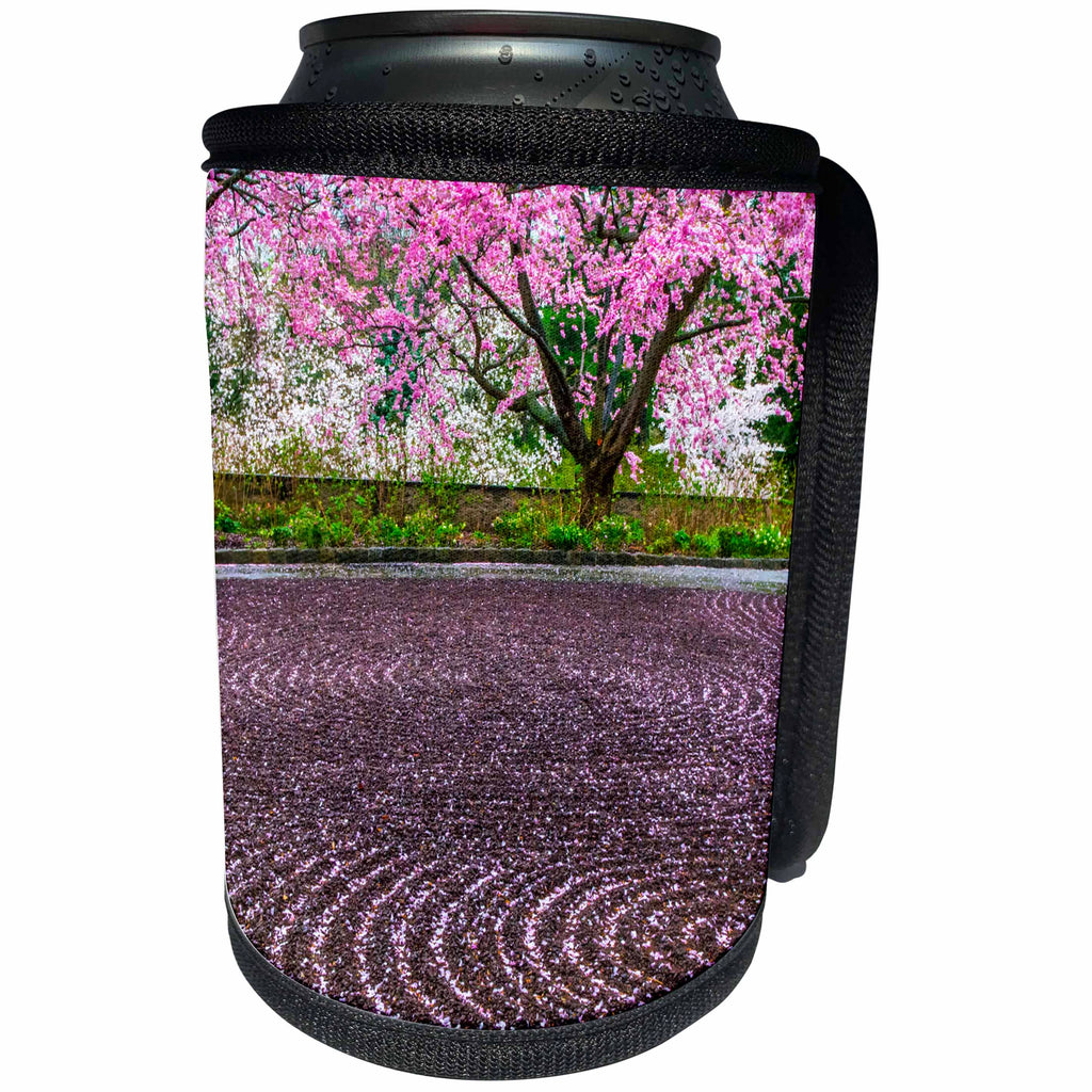 3dRose Danita Delimont - Gardens - Pennsylvania, Wayne. Zen patterns in a spring garden. - Can Cooler Bottle Wrap (cc_259948)