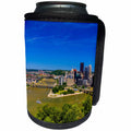 3dRose Danita Delimont - Pennsylvania - Aerial view of the city, Pittsburgh, Pennsylvania. - Can Cooler Bottle Wrap (cc_259959)