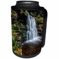 3dRose Danita Delimont - Waterfalls - USA, Pennsylvania, Ricketts Glen SP. Cayuga Falls with autumn leaves - Can Cooler Bottle Wrap (cc_259965)