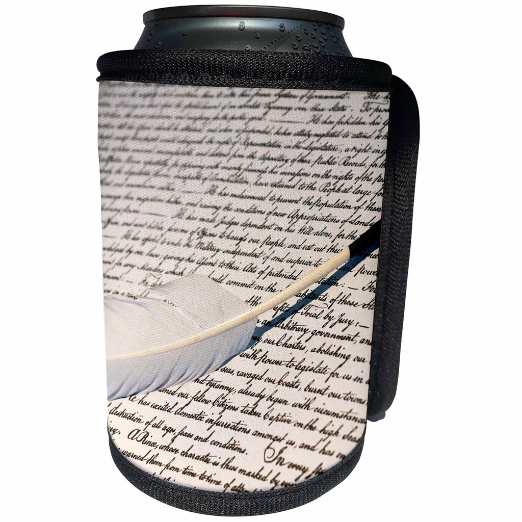 3dRose Danita Delimont - objects - Copy of the declaration of independence, Charleston, South Carolina - Can Cooler Bottle Wrap (cc_259975)