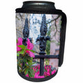 3dRose Danita Delimont - Flowers - Azaleas cover a wrought iron fence, Charleston, South Carolina, USA - Can Cooler Bottle Wrap (cc_259988)