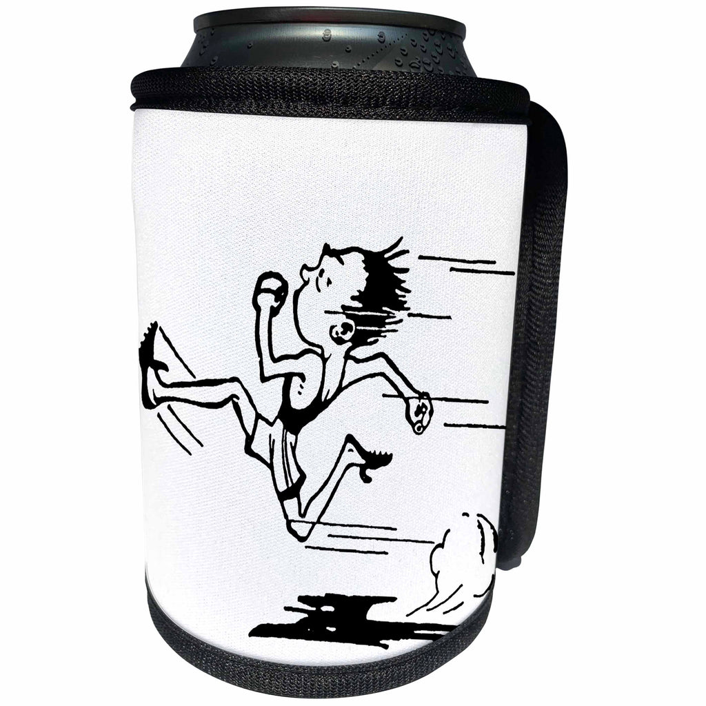 3dRose TNMGraphics Sports - Track Runner - Can Cooler Bottle Wrap (cc_25999)