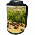 3dRose Danita Delimont - Bison - USA, South Dakota, Custer State Park. Bison herd in field. - Can Cooler Bottle Wrap (cc_260009)