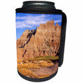3dRose Danita Delimont - Deserts - USA, South Dakota, Badlands National Park. Rugged wilderness landscape - Can Cooler Bottle Wrap (cc_260011)