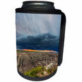 3dRose Danita Delimont - Weather - Dramatic storm cloud at sunrise, Badlands National Park, South Dakota - Can Cooler Bottle Wrap (cc_260013)