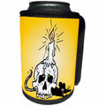 3dRose TNMGraphics Halloween - Skull Candle and Rat - Can Cooler Bottle Wrap (cc_26002)
