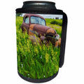 3dRose Danita Delimont - Automobiles - Rusty old vehicles in the ghost town of Okaton, South Dakota, USA - Can Cooler Bottle Wrap (cc_260021)