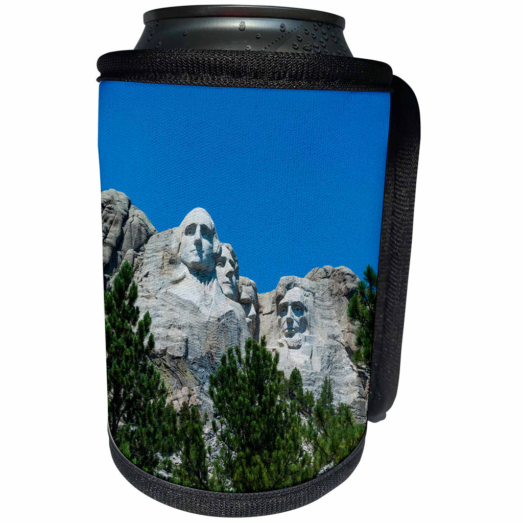 3dRose Danita Delimont - South Dakota - Mount Rushmore, South Dakota, USA - Can Cooler Bottle Wrap (cc_260034)