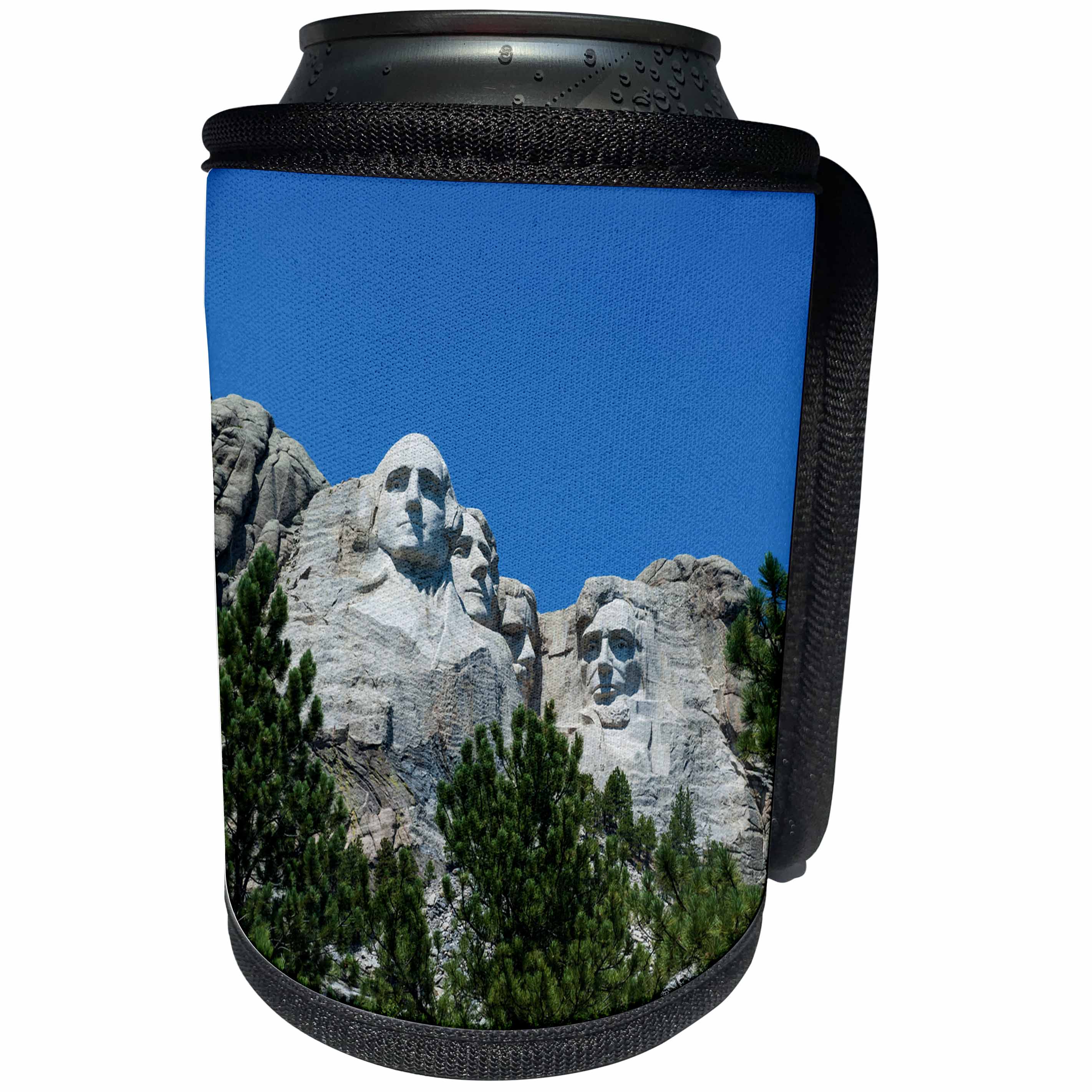 3dRose Danita Delimont - South Dakota - Mount Rushmore, South Dakota, USA - Can Cooler Bottle Wrap (cc_260034)