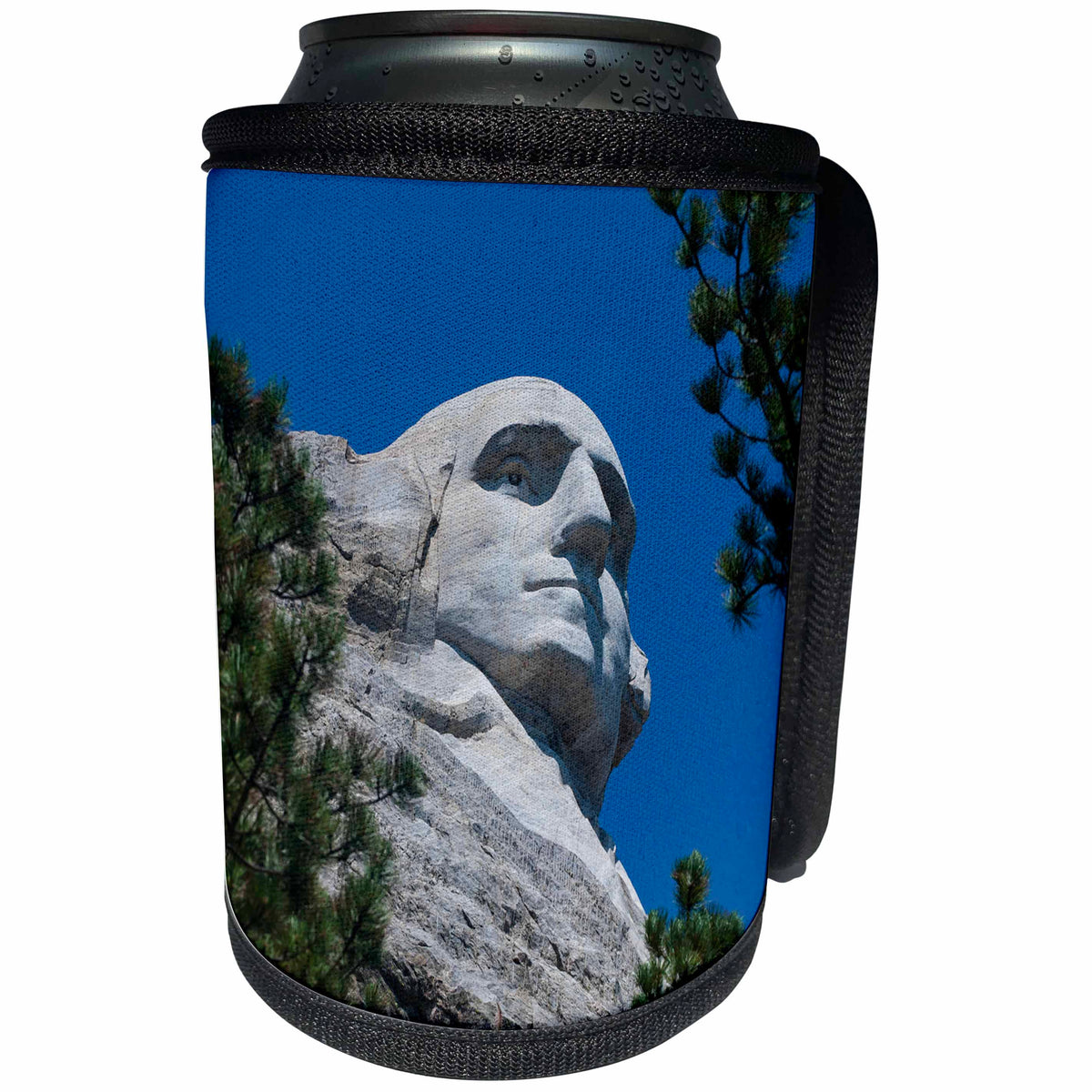 3dRose Danita Delimont - South Dakota - George Washington, Mount Rushmore, South Dakota, USA - Can Cooler Bottle Wrap (cc_260035)