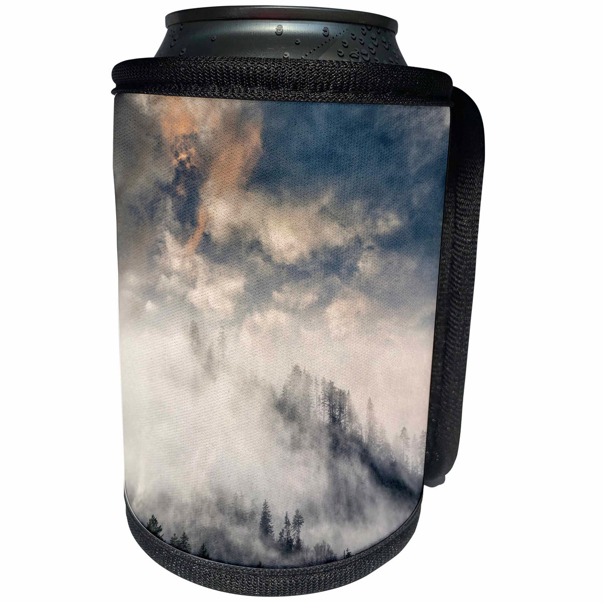3dRose Danita Delimont - weather - Misty Cloud filled valley, Great Smoky Mountains NP, Tennessee - Can Cooler Bottle Wrap (cc_260039)