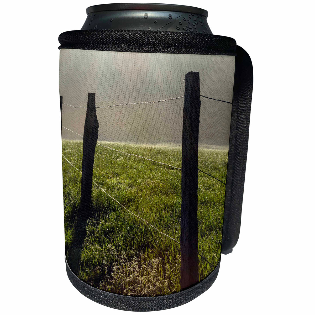 3dRose Danita Delimont - Fences - Fence in Cades Cove at sunrise, Great Smoky Mountains NP, Tennessee - Can Cooler Bottle Wrap (cc_260042)
