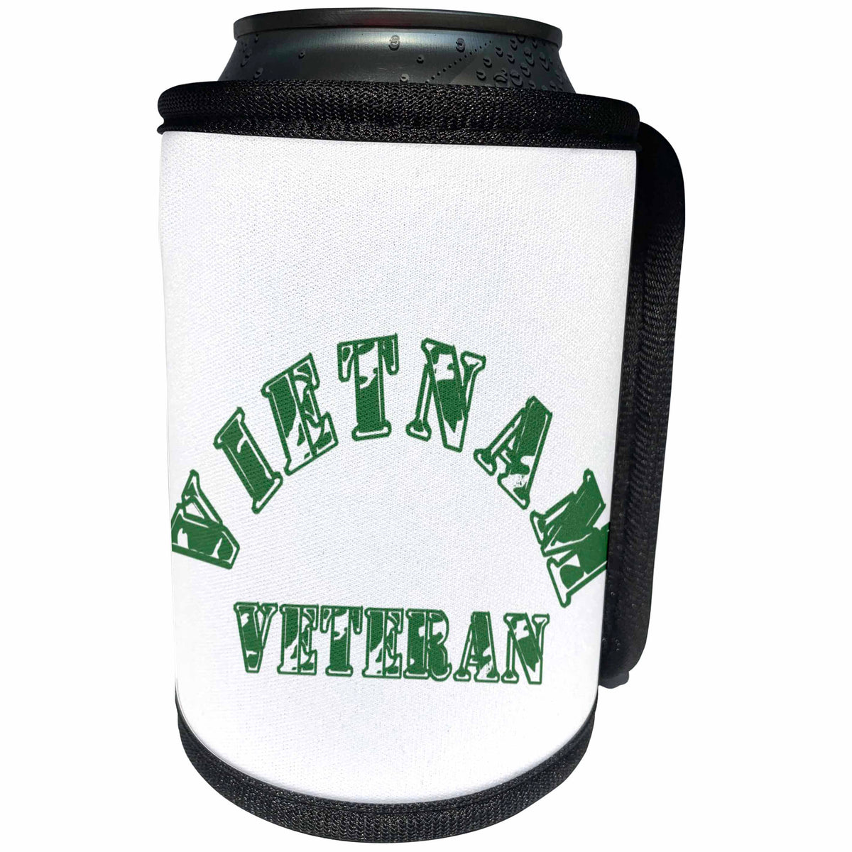 3dRose Vietnam Veteran Distressed - Can Cooler Bottle Wrap (cc_26005)
