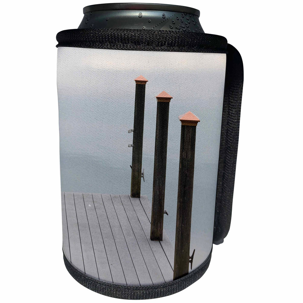 3dRose Danita Delimont - Lakes - USA, Tennessee. Watts Bar Lake. Glass calm reflects cloud patterns. - Can Cooler Bottle Wrap (cc_260064)