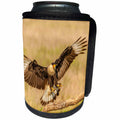 3dRose Danita Delimont - Birds of Prey - USA, Texas, Hidalgo County. Crested caracara landing on limb. - Can Cooler Bottle Wrap (cc_260093)
