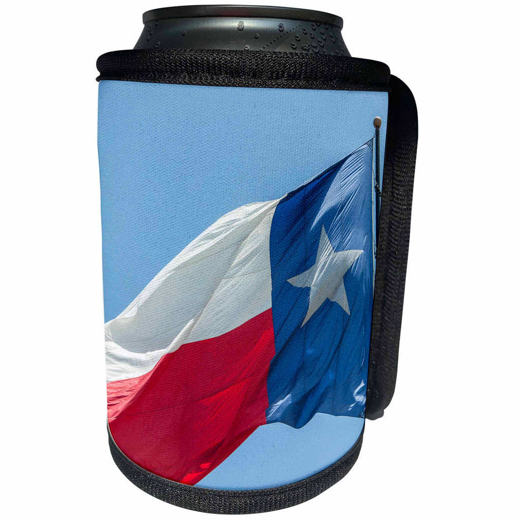 3dRose Danita Delimont - Flags - Texas state flag, Austin, Texas, Usa - Can Cooler Bottle Wrap (cc_260109)