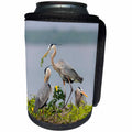 3dRose Danita Delimont - Birds - Great Blue Heron building its nest. - Can Cooler Bottle Wrap (cc_260114)