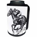 3dRose TNMGraphics Sports - Jocky and Horse Racing - Can Cooler Bottle Wrap (cc_26013)
