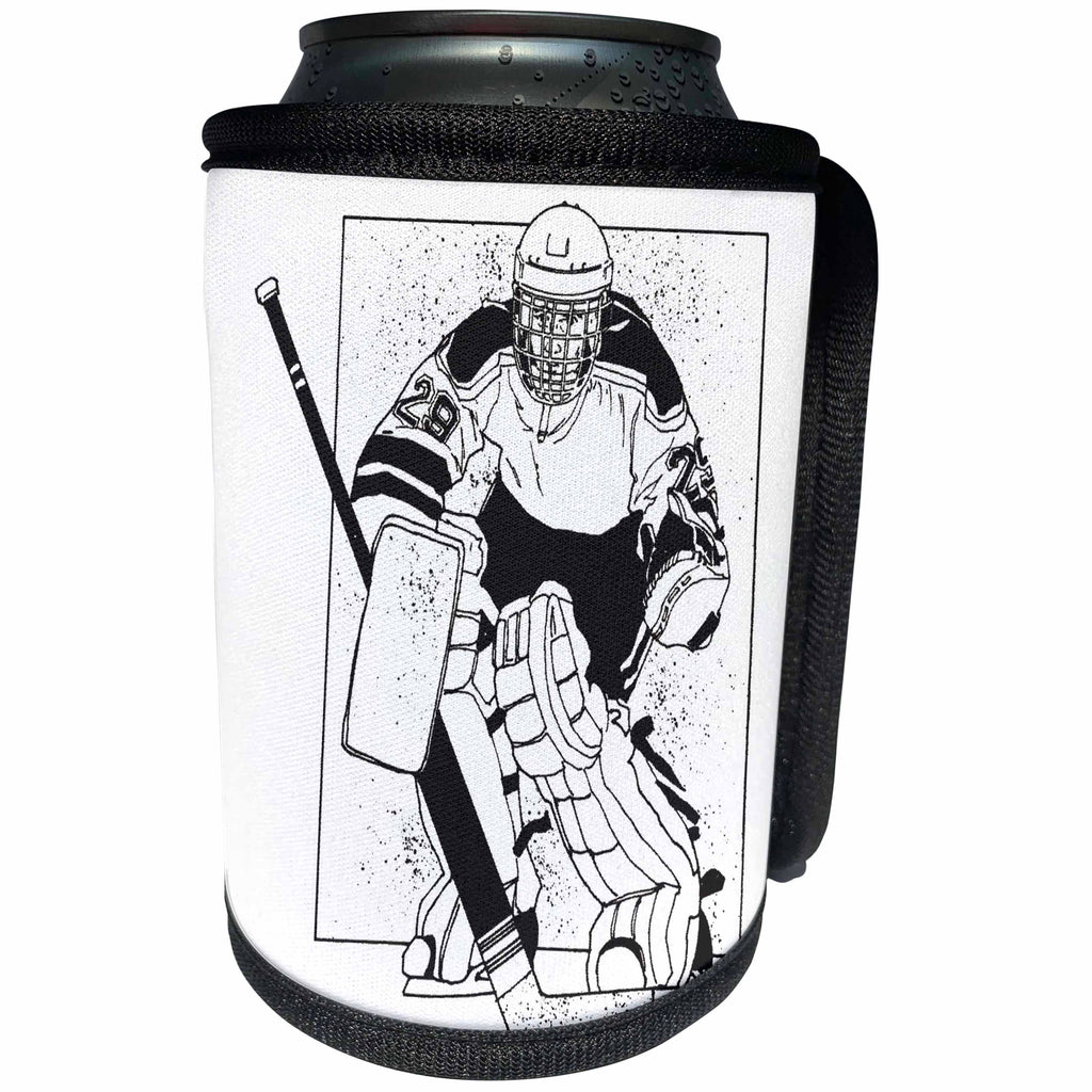 3dRose TNMGraphics Sports - Hockey Player - Can Cooler Bottle Wrap (cc_26014)