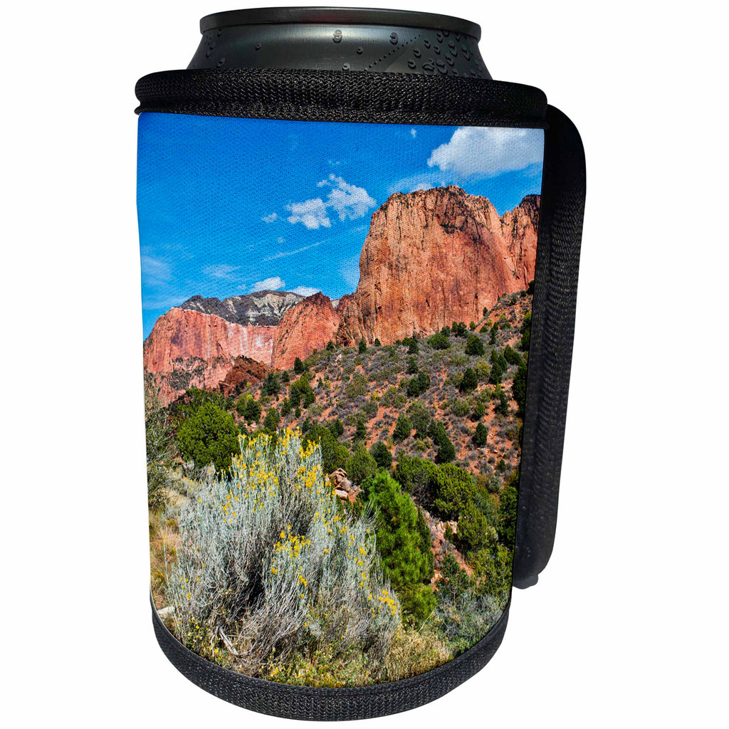 3dRose Danita Delimont - Utah - USA, Utah, Kolb Canyon, Zion National Park - Can Cooler Bottle Wrap (cc_260197)