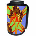 3dRose TNMPastPerfect Floral - Art Nouveau Bright Floral Design - Can Cooler Bottle Wrap (cc_26026)