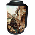 3dRose TNMPastPerfect Exotic Places - Canal in Venice - Can Cooler Bottle Wrap (cc_26027)