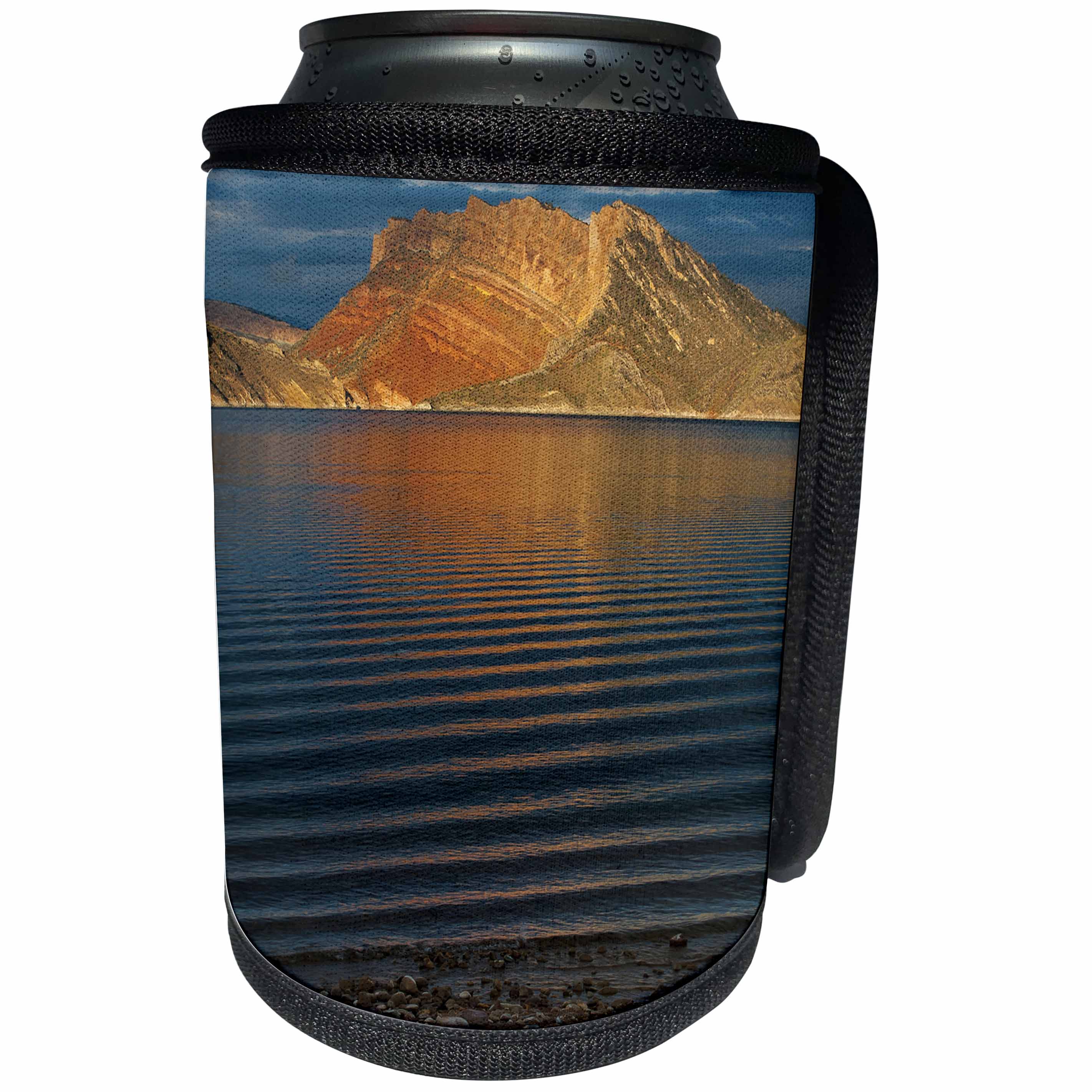 3dRose Danita Delimont - Lakes - Rippled waters and clouds from Antelope Flats, Flaming Gorge NRA, Utah - Can Cooler Bottle Wrap (cc_260270)