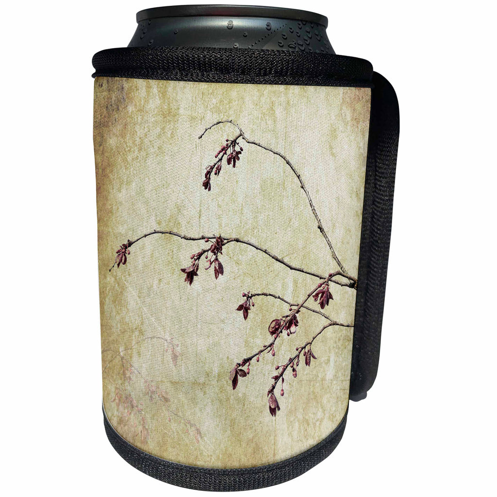 3dRose Danita Delimont - Botanical - USA, Washington State, Seabeck. Plum tree branch with spring buds. - Can Cooler Bottle Wrap (cc_260461)