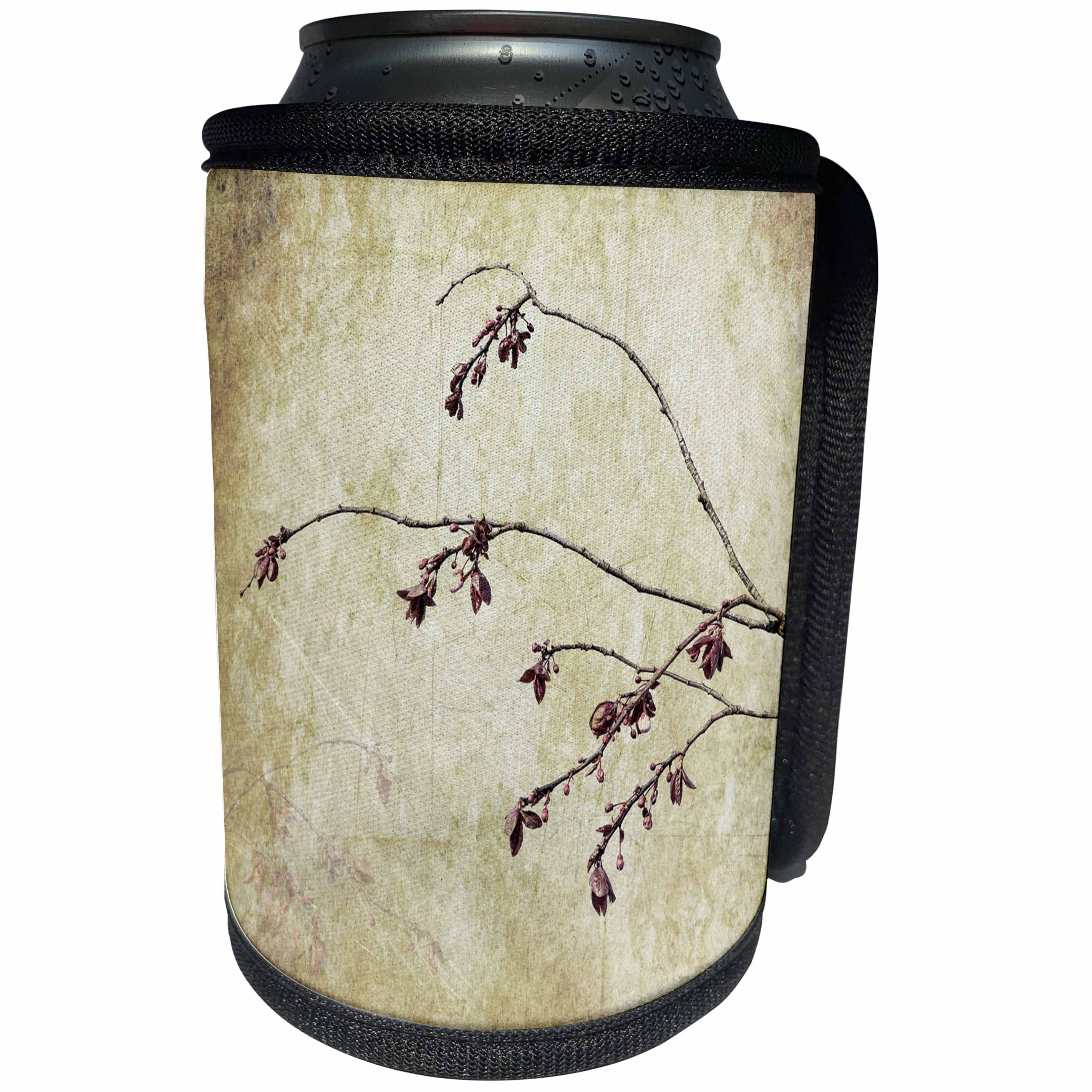 3dRose Danita Delimont - Botanical - USA, Washington State, Seabeck. Plum tree branch with spring buds. - Can Cooler Bottle Wrap (cc_260461)