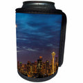3dRose Danita Delimont - Cities - City skyline from Kerry Park in downtown Seattle, Washington, USA - Can Cooler Bottle Wrap (cc_260471)