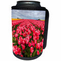 3dRose Danita Delimont - Agriculture - Field of spring tulips in bloom, Skagit Valley, Washington - Can Cooler Bottle Wrap (cc_260475)