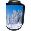 3dRose Danita Delimont - Trees - WA, Mount Baker Snoqualmie National Forest, Snow covered fir trees - Can Cooler Bottle Wrap (cc_260486)
