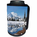 3dRose Danita Delimont - Mountain - WA, Mount Rainier National Park, Mount Rainier and Upper Tipsoo Lake - Can Cooler Bottle Wrap (cc_260493)