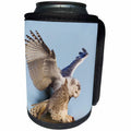 3dRose Danita Delimont - Owls - Snowy Owl preparing to pounce - Can Cooler Bottle Wrap (cc_260499)
