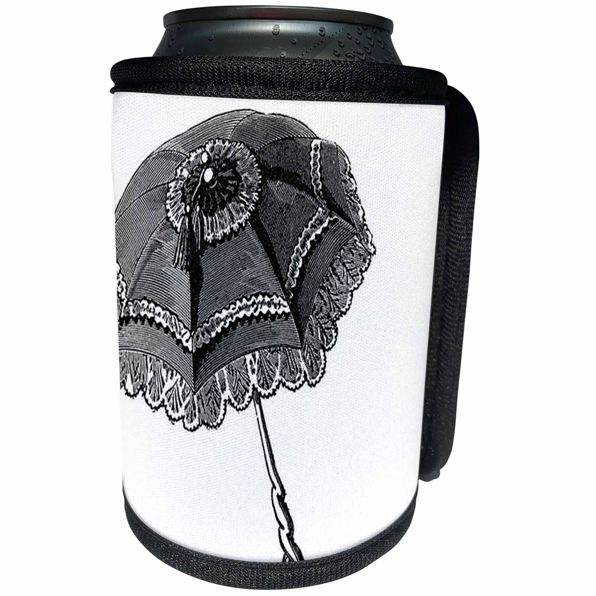 3dRose TNMPastPerfect Fashion - Parasol - Can Cooler Bottle Wrap (cc_26053)
