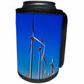 3dRose Danita Delimont - Windmills - Wind Turbines Wheat fields Ripe Wheat for Harvest Palouse, Washington - Can Cooler Bottle Wrap (cc_260548)
