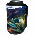 3dRose Danita Delimont - Fish - Close-Up of salmon head, Issaquah Hatchery, Washington. - Can Cooler Bottle Wrap (cc_260553)
