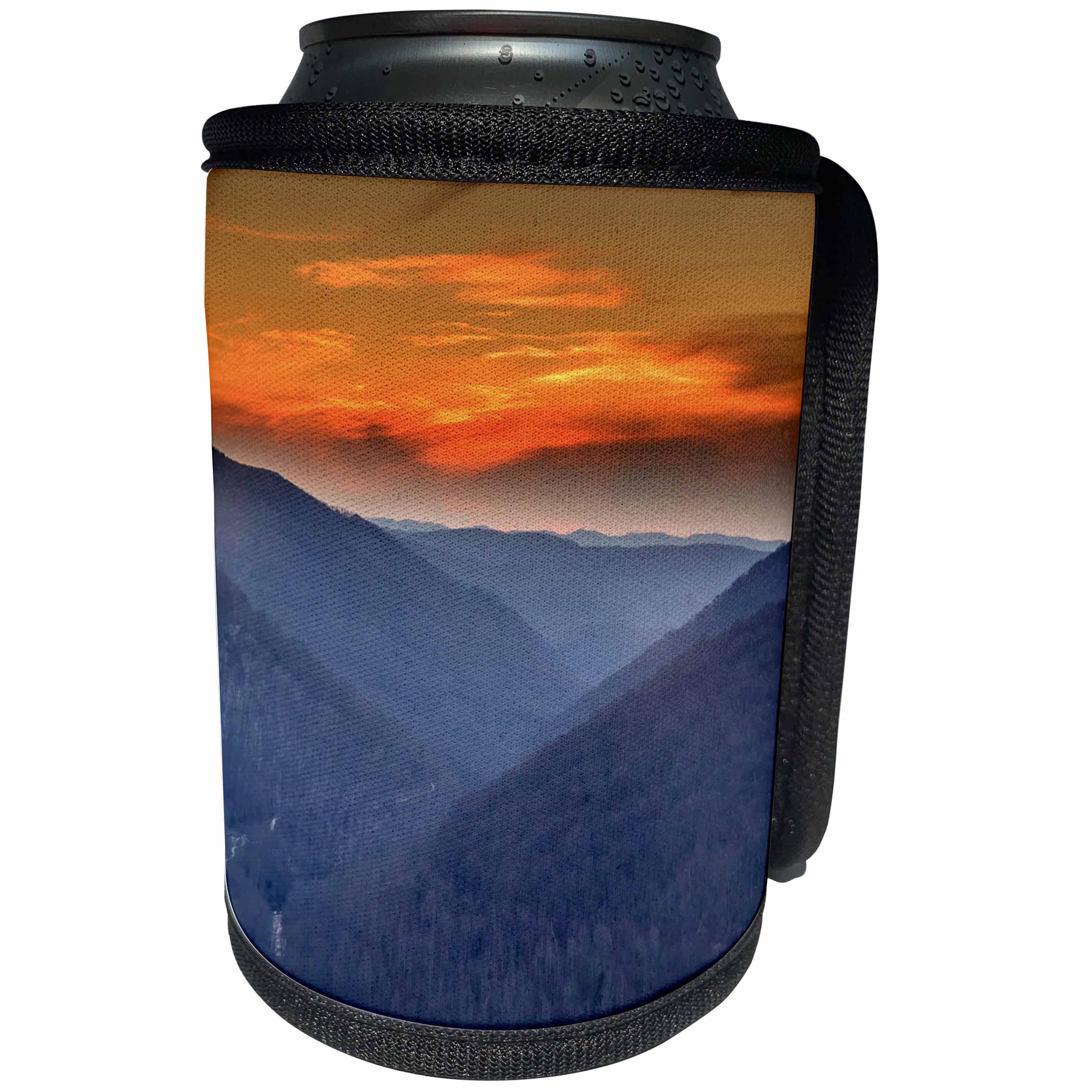 3dRose Danita Delimont - Sunsets - West Virginia, Blackwater Falls SP. Winter sunset from Lindy Point. - Can Cooler Bottle Wrap (cc_260555)