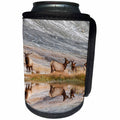 3dRose Danita Delimont - Elk - Reflection of a herd of elk, Canary Spring, Yellowstone NP, Wyoming. - Can Cooler Bottle Wrap (cc_260583)