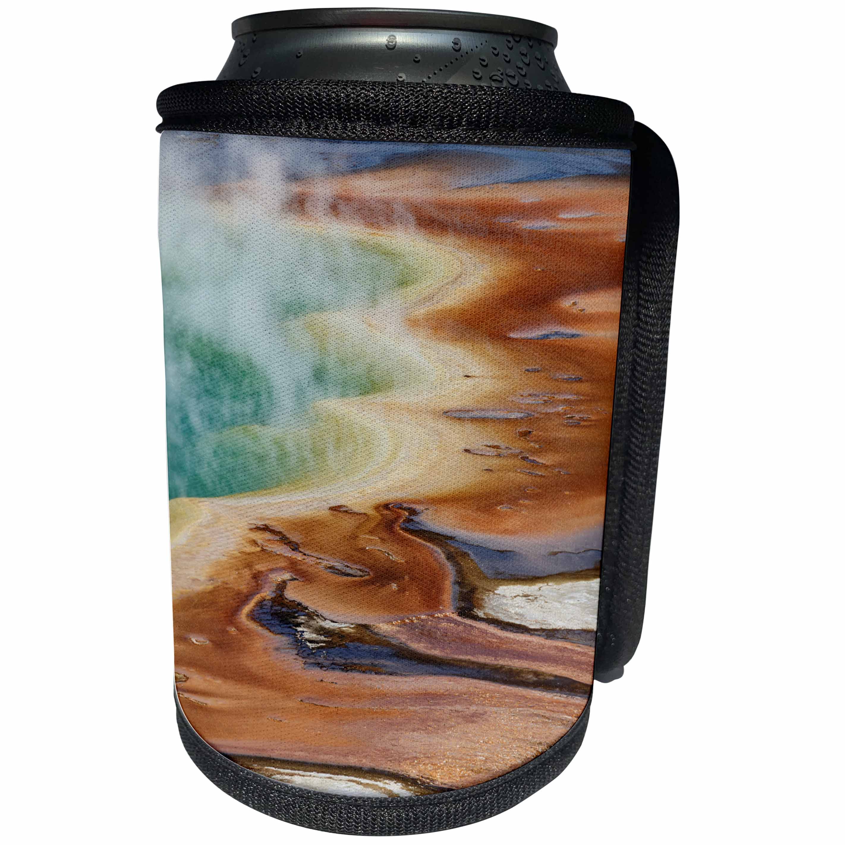 3dRose Danita Delimont - Geothermal - Grand Prismatic Spring, Midway Geyser Basin, Yellowstone NP, Wyoming - Can Cooler Bottle Wrap (cc_260586)