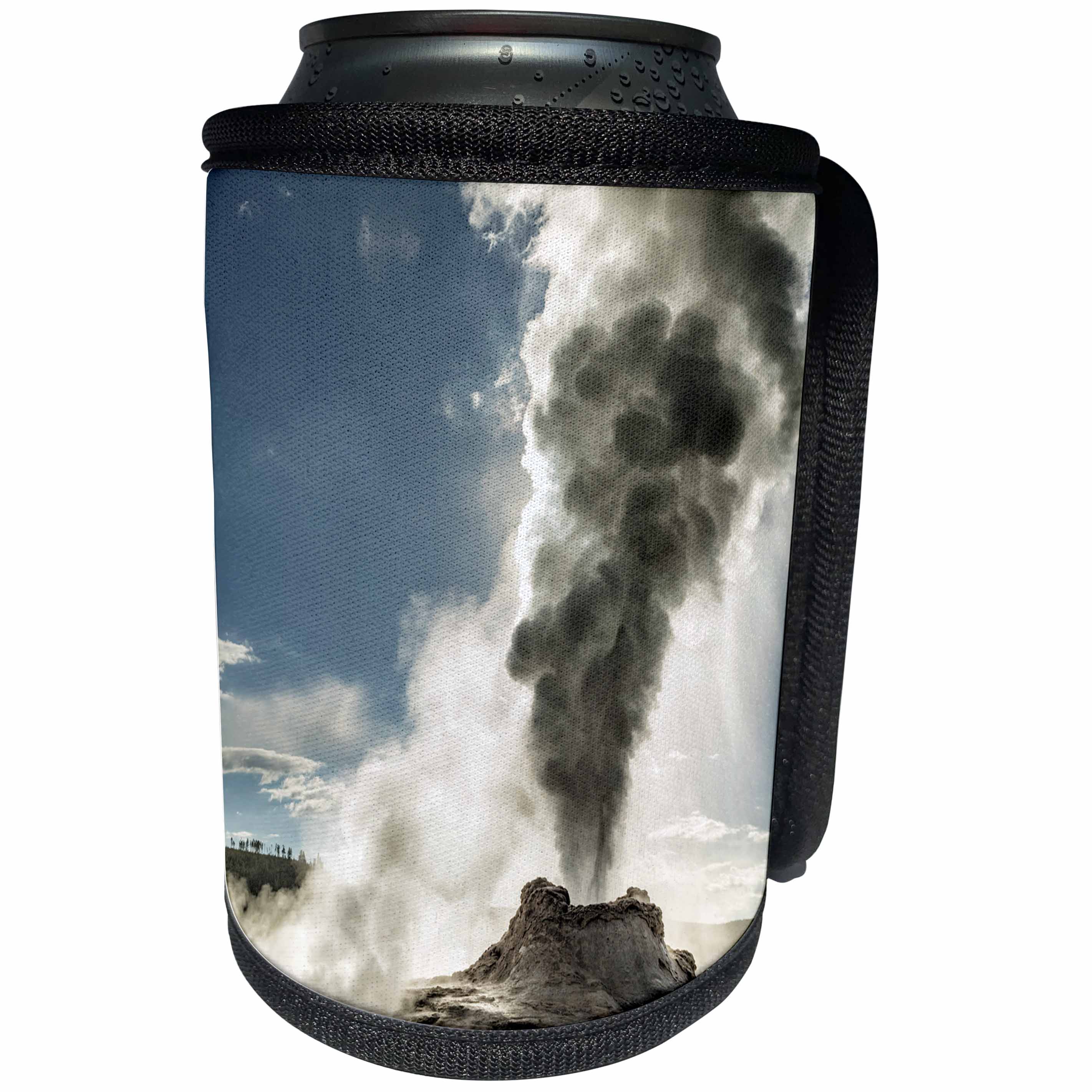 3dRose Danita Delimont - Geothermal - Erupting Castle Geyser, Upper Geyser Basin, Yellowstone NP, Wyoming. - Can Cooler Bottle Wrap (cc_260588)