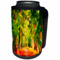3dRose Taiche - Acrylic Painting - Tree Avenue - Light At The End of The Tunnel - Can Cooler Bottle Wrap (cc_260783)