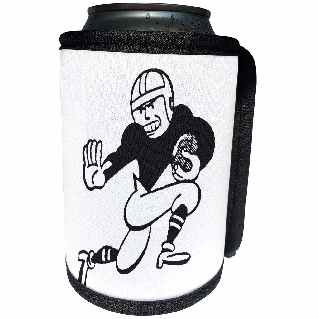 3dRose TNMPastPerfect Sports - Football Player - Can Cooler Bottle Wrap (cc_26079)