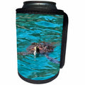 3dRose Taiche - Acrylic Painting - Loggerhead Turtle - Loggerhead Sea Turtle - Can Cooler Bottle Wrap (cc_260791)