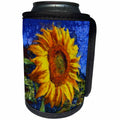 3dRose Taiche - Acrylic Painting - Sunflower - Sunflower In Van Gogh Style - Can Cooler Bottle Wrap (cc_260798)