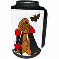 3dRose All Smiles Art Funny - Cute Funny Walrus Vampire Drinking Goblet of Blood - Can Cooler Bottle Wrap (cc_260834)