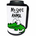 3dRose All Smiles Art Animals - Funny Cool Alligator Spirit Animal for Gators Fans - Can Cooler Bottle Wrap (cc_260845)
